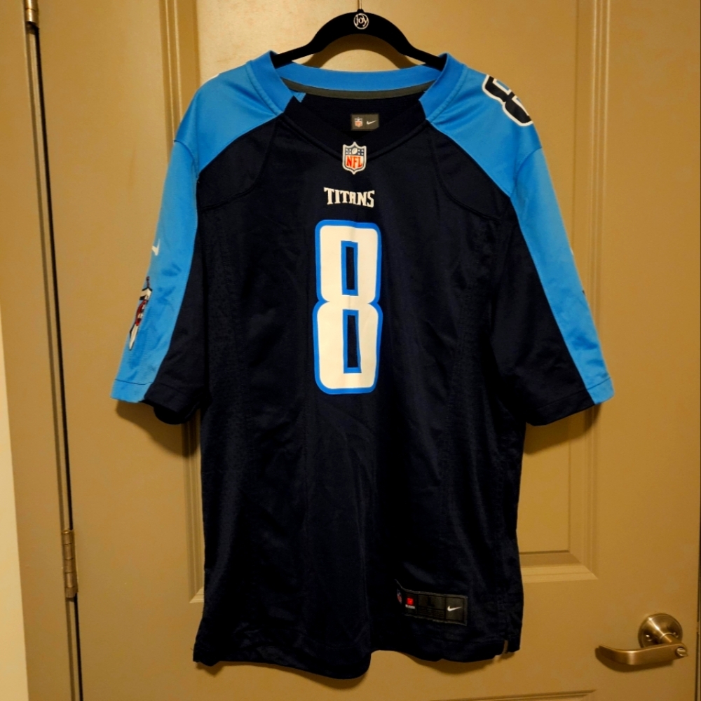 Blue and Black NIKE Tennessee Titans Jersey